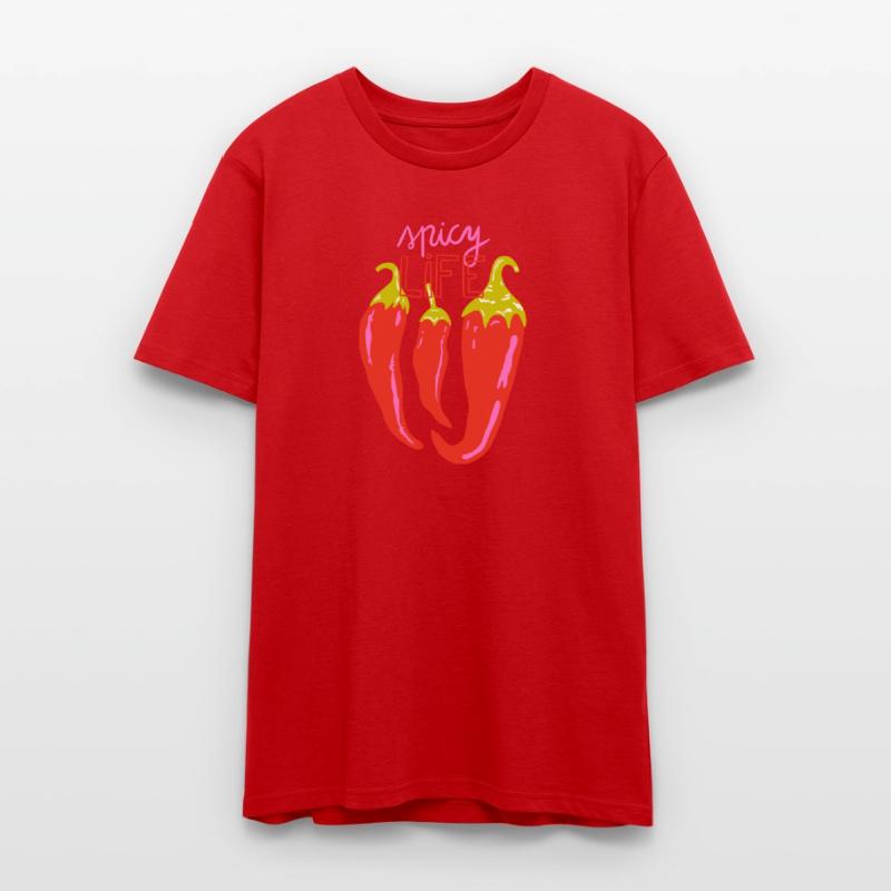Vibrant Chili Pepper Illustration T-Shirt