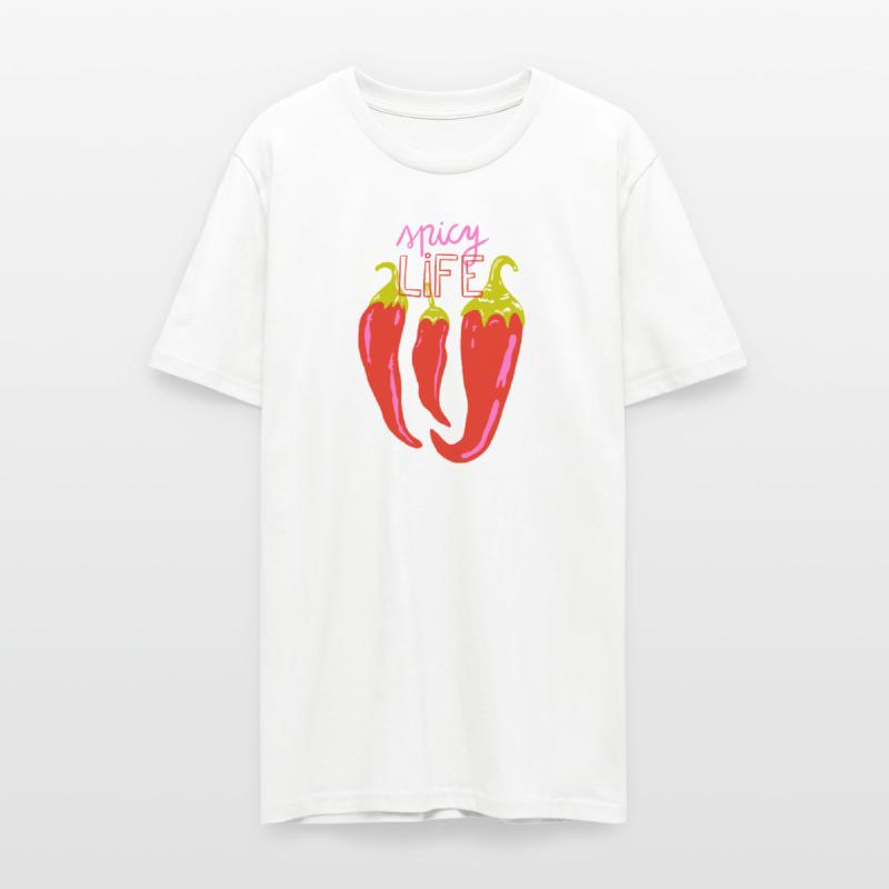 Vibrant Chili Pepper Illustration T-Shirt