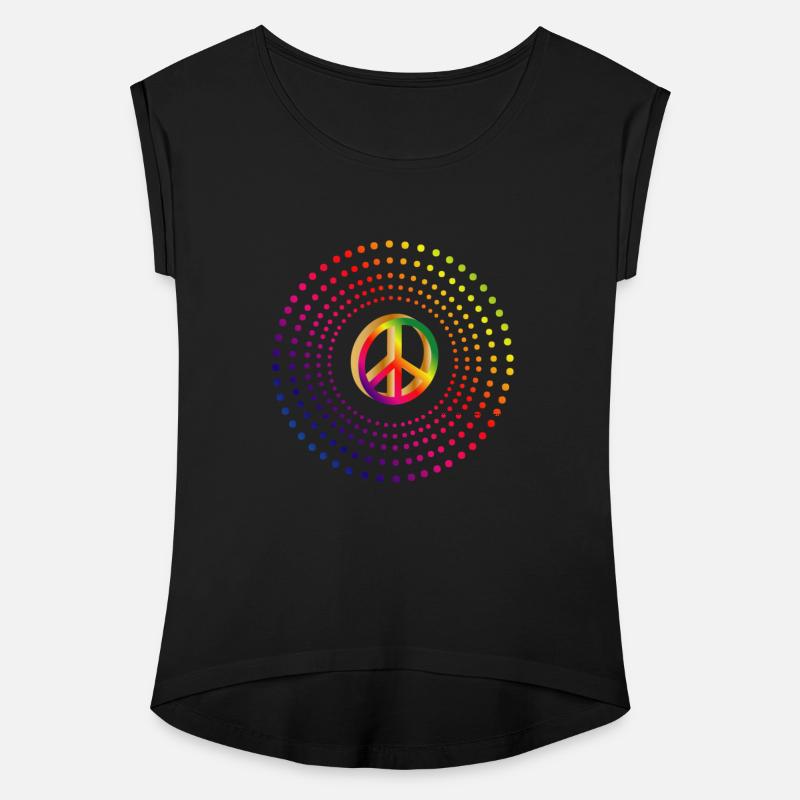 Vibrant Peace Symbol in bright colors