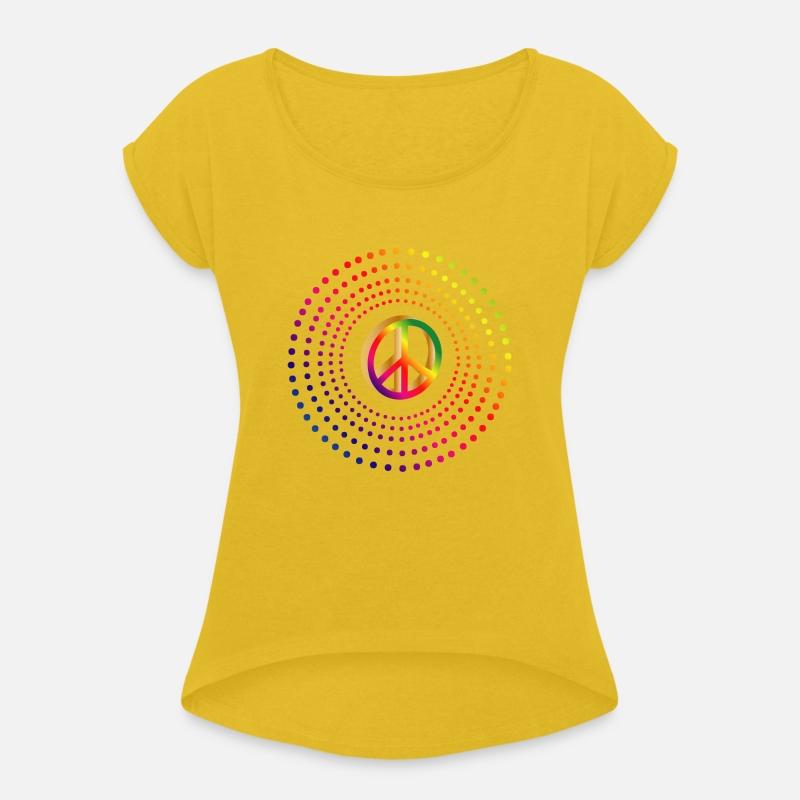 Vibrant Peace Symbol in bright colors