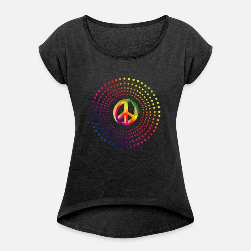 Vibrant Peace Symbol in bright colors