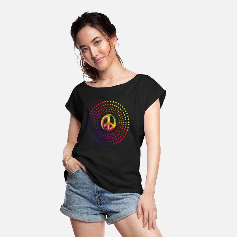 Vibrant Peace Symbol in bright colors