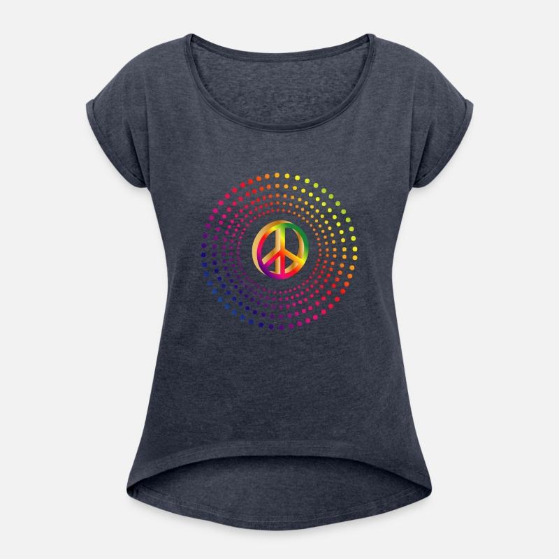 Vibrant Peace Symbol in bright colors