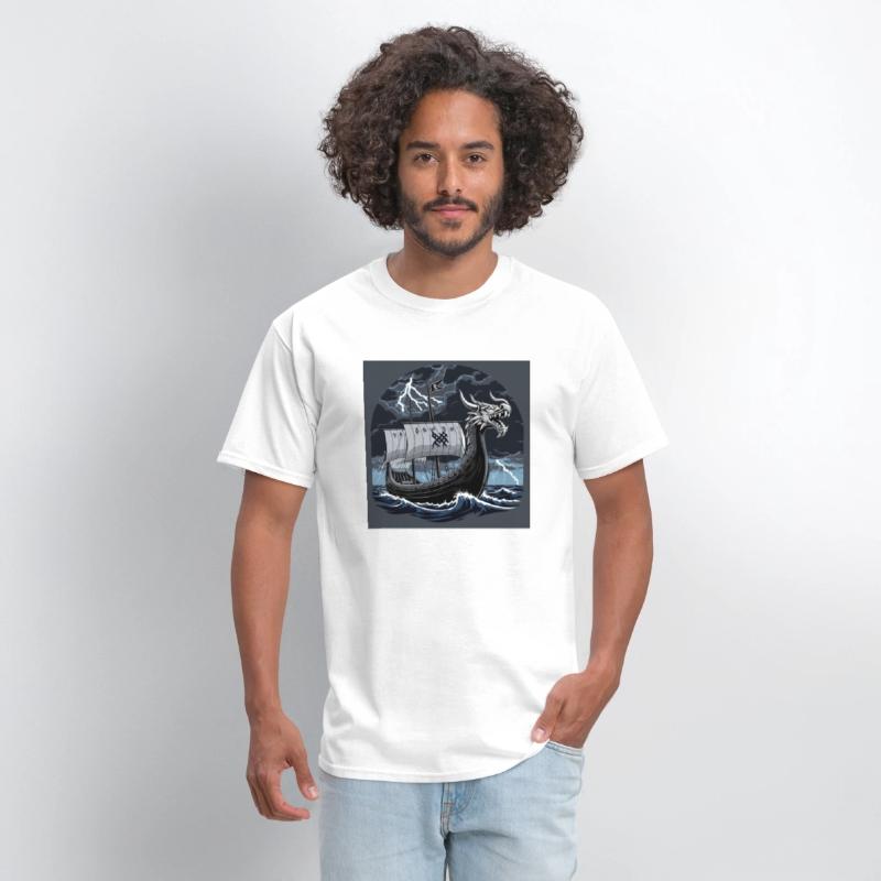 Viking Longship at Sea