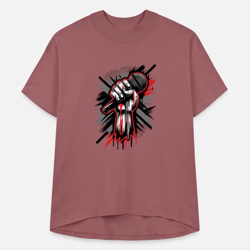 Vintage Hip Hop Rapper Inspired Microphone Art