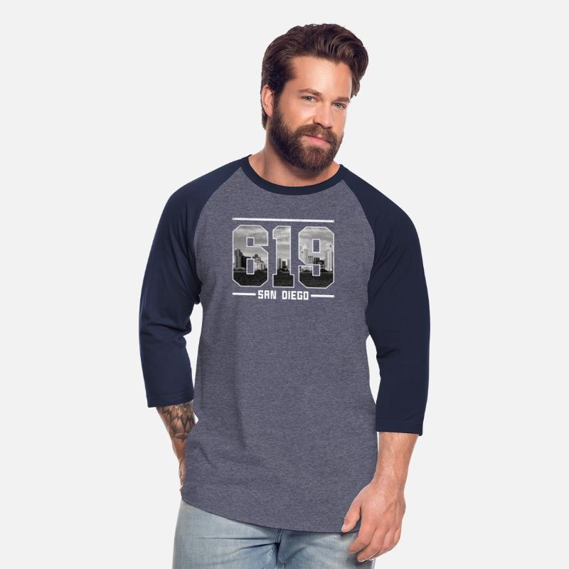 Vintage San Diego 619 Area Code California Skyline