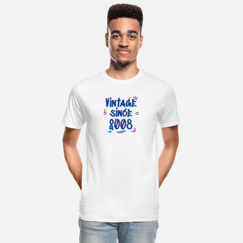 Vintage Since 2008 Graffiti Glitch 17th Birthday