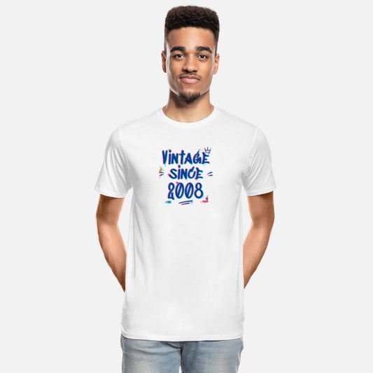 Vintage Since 2008 Graffiti Glitch 17th Birthday