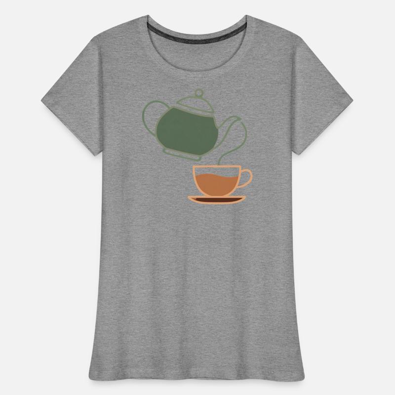 Vintage Tea Kettle and Cup Silhouette