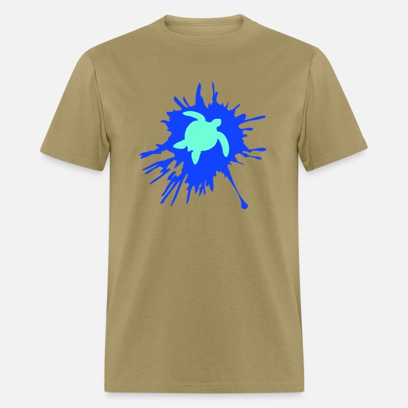 Water turtle color splash drops silhouette cool