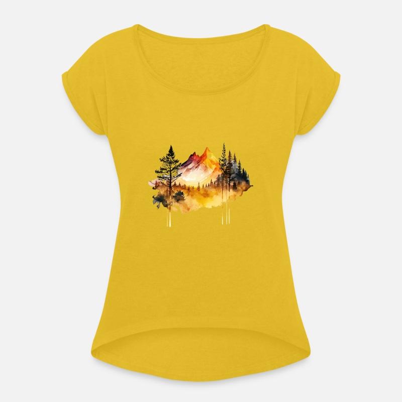 Watercolor Mountains Nature Hiking Explore Wild 6