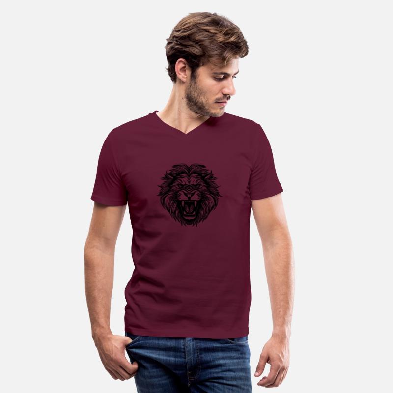 Wild Huge Lion Head Tattoo Style Mane