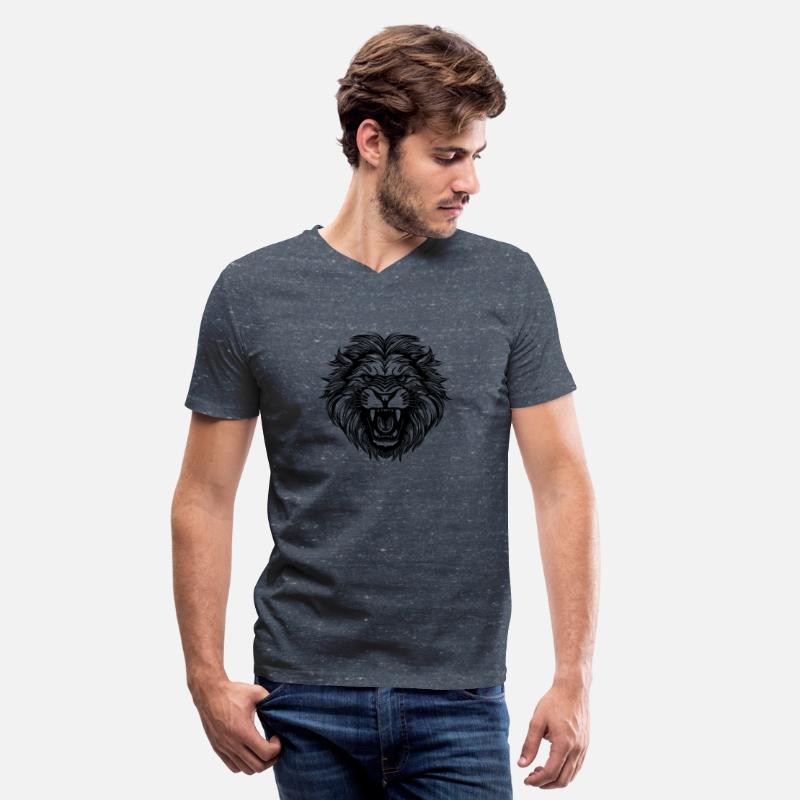 Wild Huge Lion Head Tattoo Style Mane