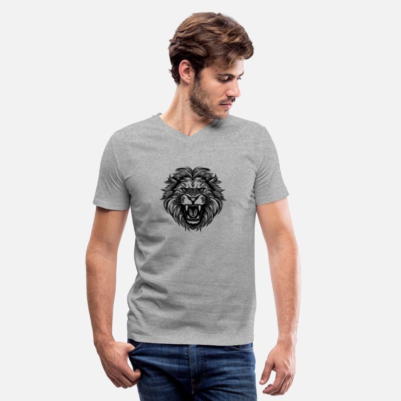 Wild Huge Lion Head Tattoo Style Mane