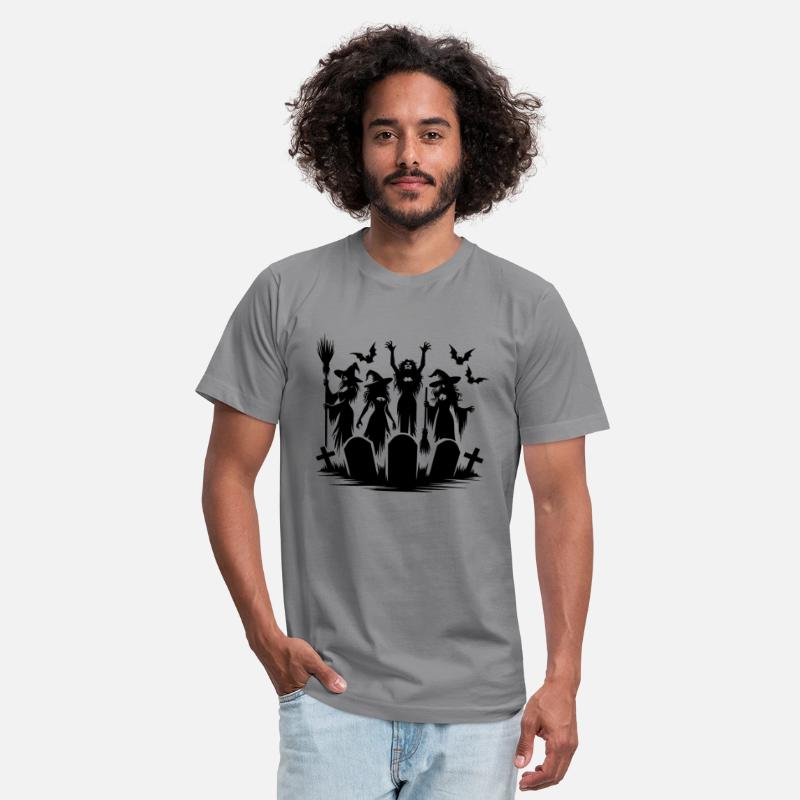 Witches Halloween Bat Cemetery Broom Party