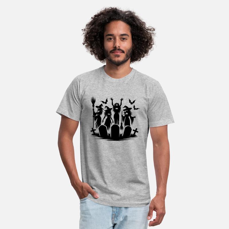 Witches Halloween Bat Cemetery Broom Party