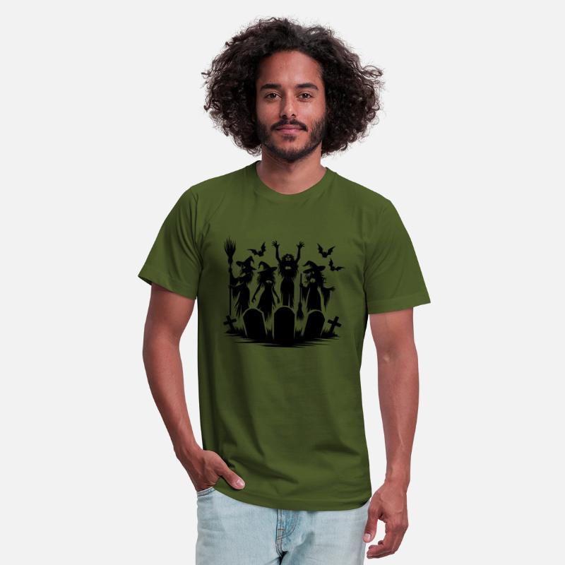 Witches Halloween Bat Cemetery Broom Party