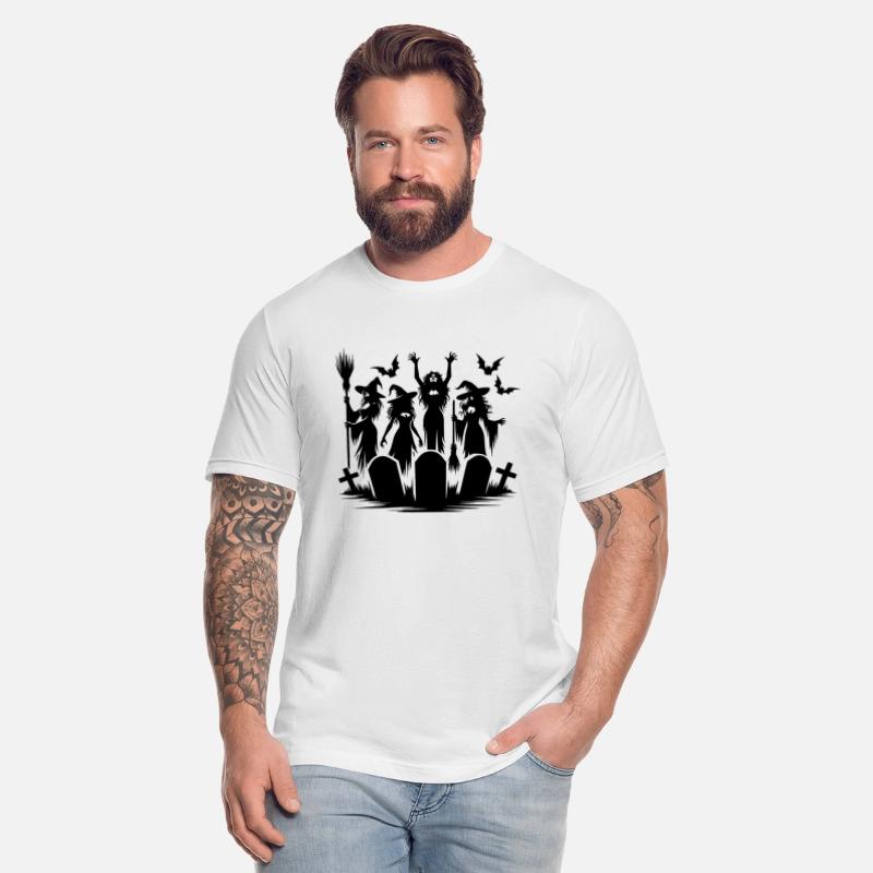 Witches Halloween Bat Cemetery Broom Party