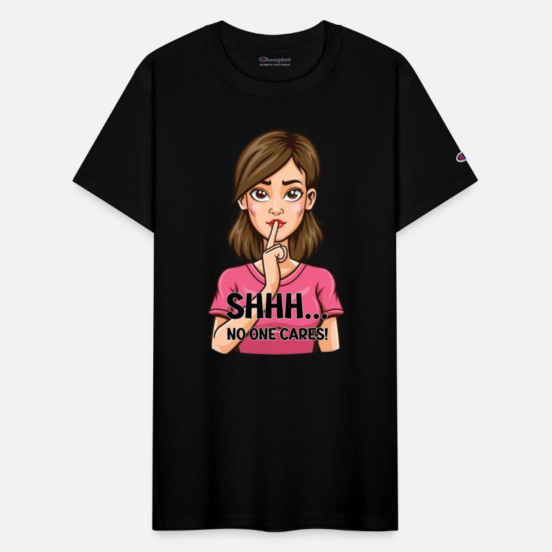 Woman with a silencing finger on her lips