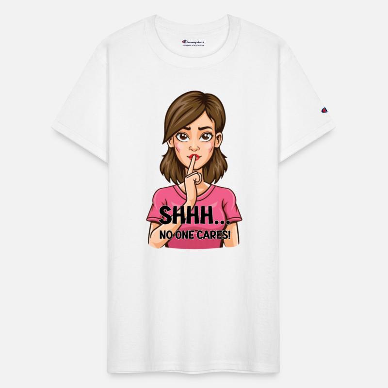 Woman with a silencing finger on her lips