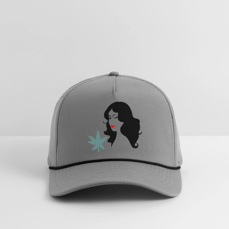 Woman with Marijuana Leaf Vector
