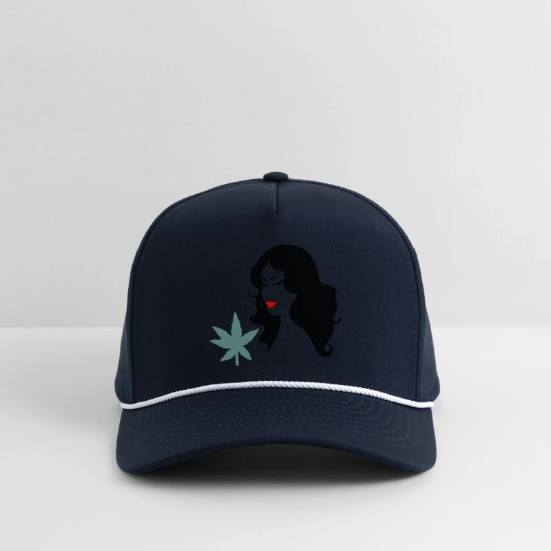 Woman with Marijuana Leaf Vector