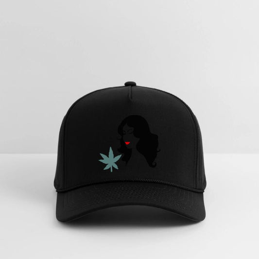 Woman with Marijuana Leaf Vector