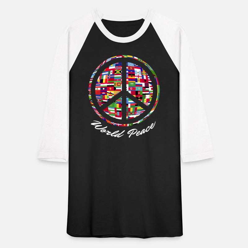 World Peace Sign Flags of Nations International