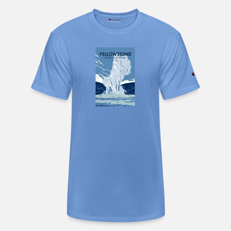 Yellowstone National Park Old Faithful Vintage