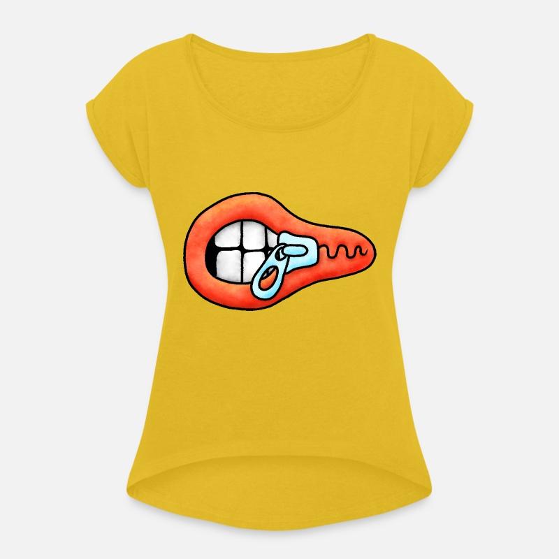 Zipper Mouth Illustration