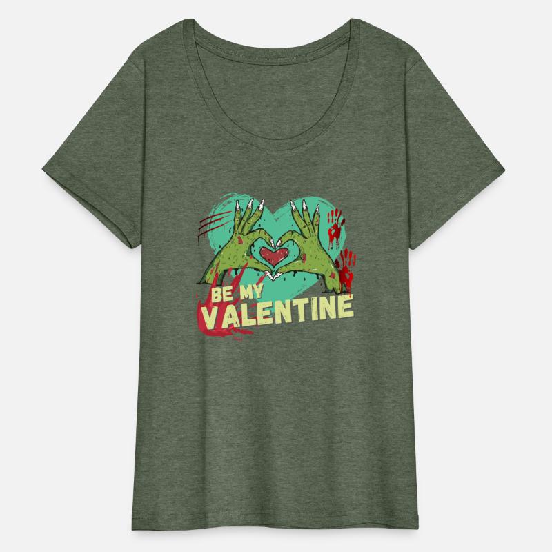 Zombie be my Valentine Hands Heart Love Design