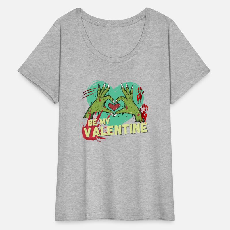 Zombie be my Valentine Hands Heart Love Design
